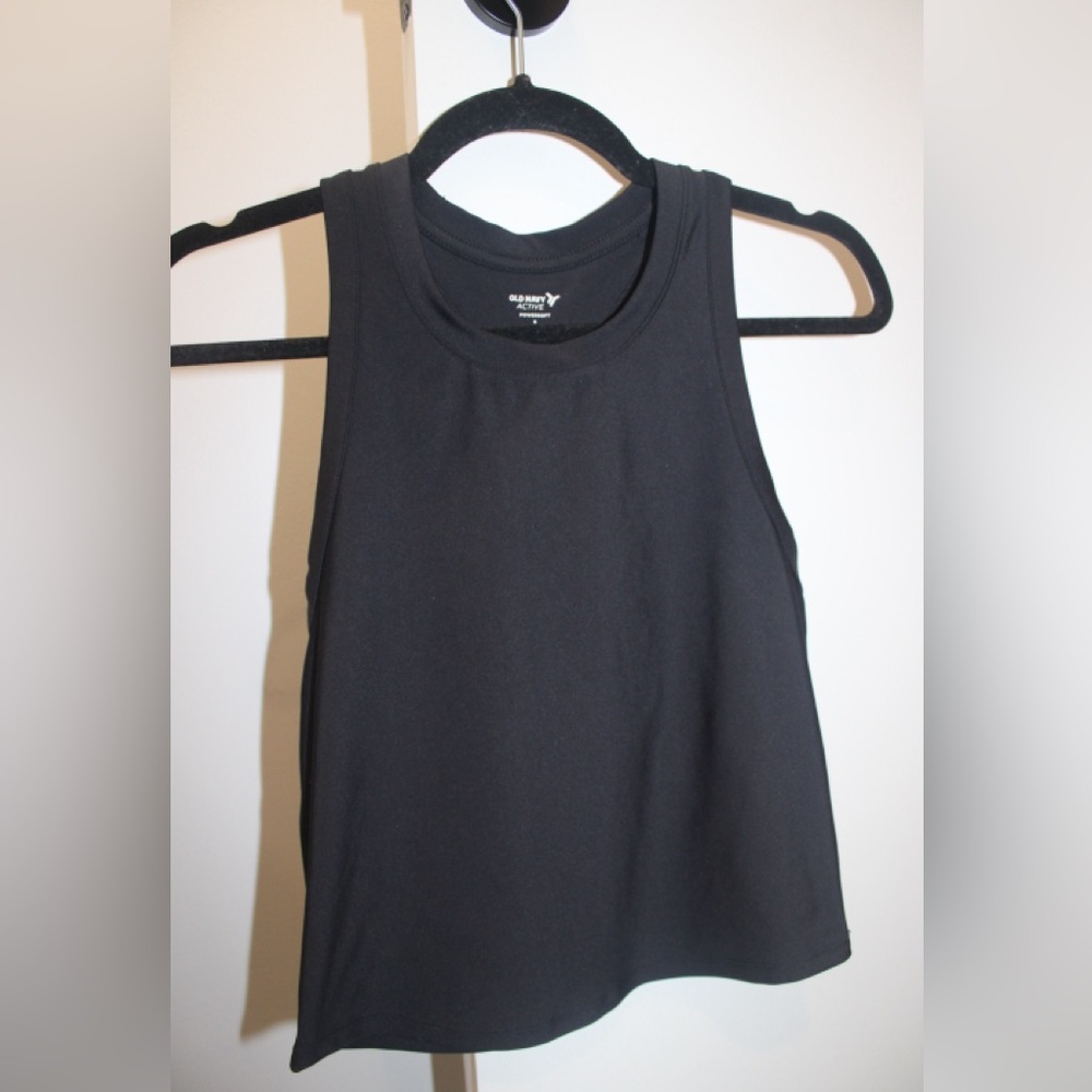 Old Navy Active Black Cropped Tank Top | Women’s Small